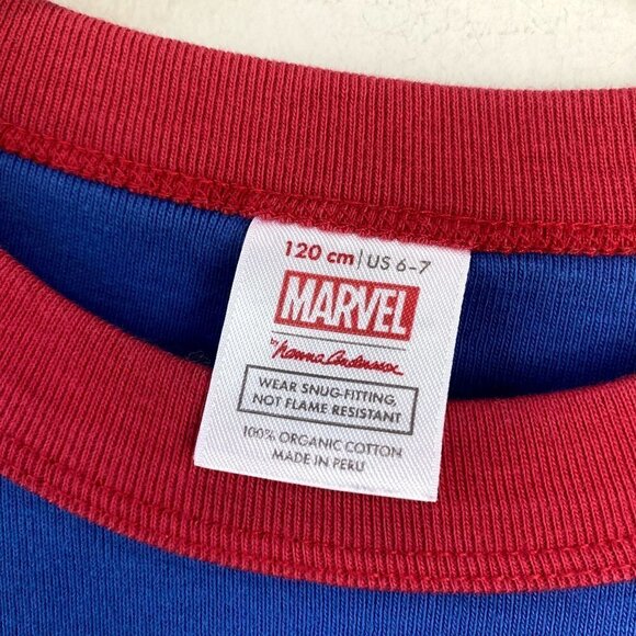 Hanna Andersson x Marvel Spider-man Long John Pajama Top 6-7 - Picture 2 of 6